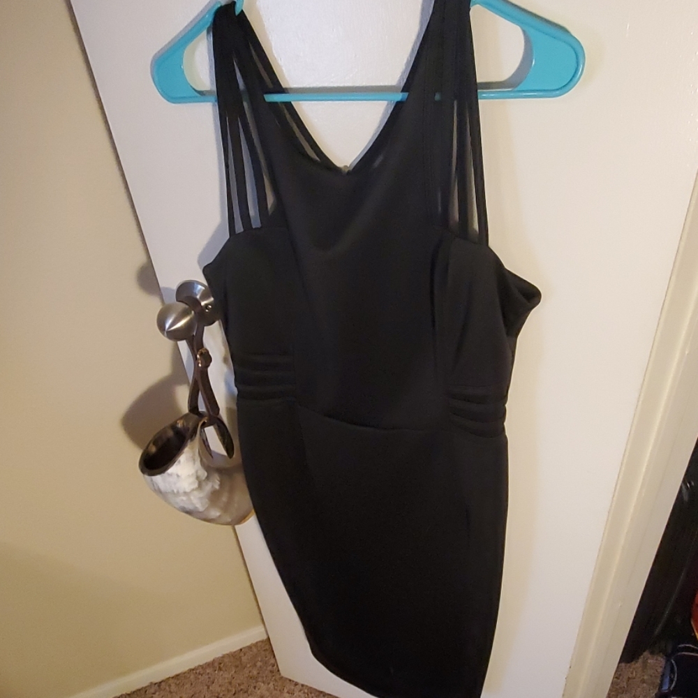 Black cocktail dress